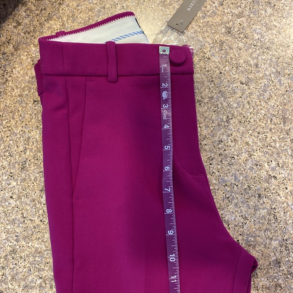 NWT J. Crew High Rise Cameron Pants 0 Style H6573 Color BPL - Picture 9 of 17